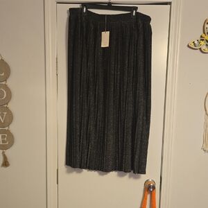a new day Shimmering Black Maxi Skirt